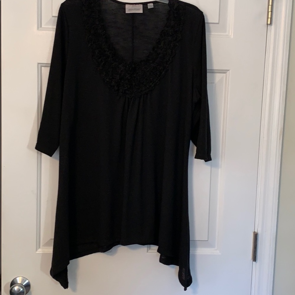 V-neck Top - asymmetrical Sz 18/20 - Picture 3 of 6